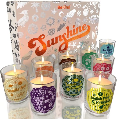 81lcMwOS0zL. AC SL1500 BeKind Sunshine 9 Scented Candles Set