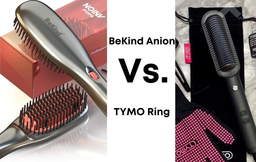 BeKind Anion Hair Straightener Brush Vs. TYMO Ring Hair Straightener Brush