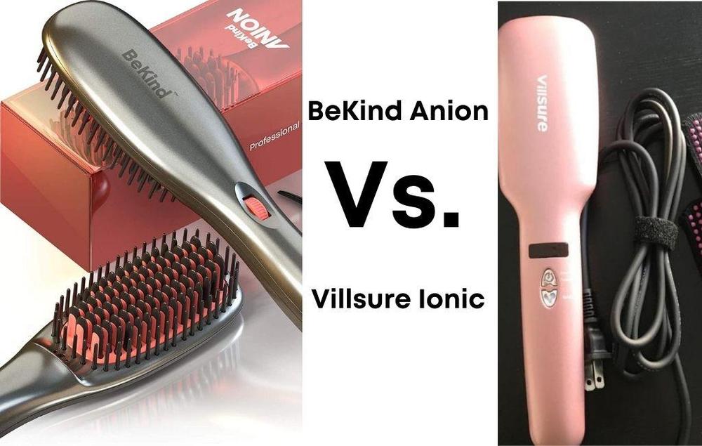 BeKind Anion Hair Straightener Brush Vs. Villsure Ionic Hair Straightener Brush